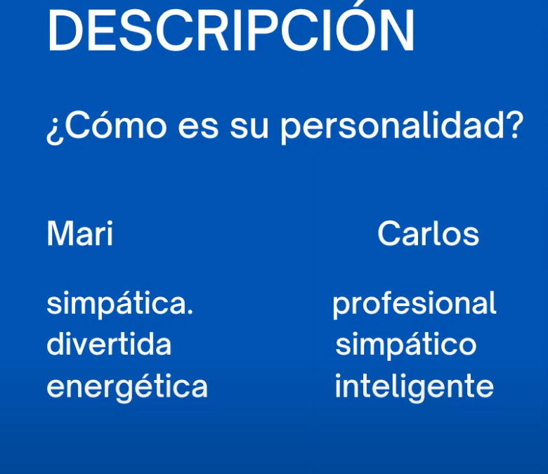 Descripción de personas